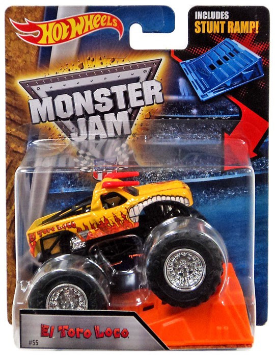 Hot Wheels Monster Jam El Toro Loco 164 Die Cast Car Stunt Ramp