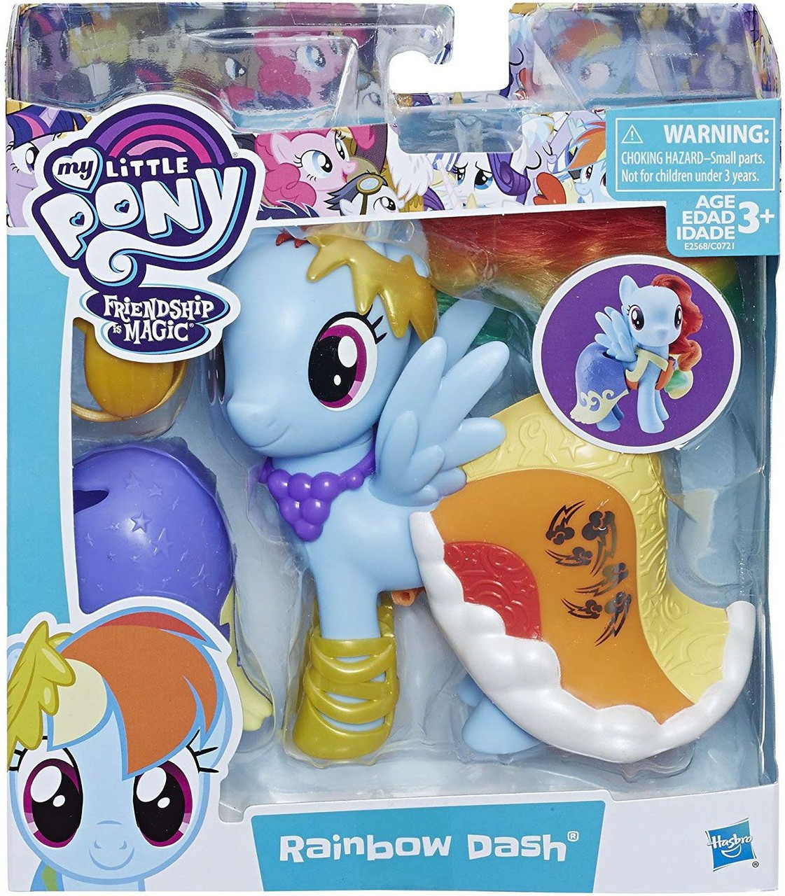 My Little Pony The Movie Snap On Fashion Rainbow Dash Figure