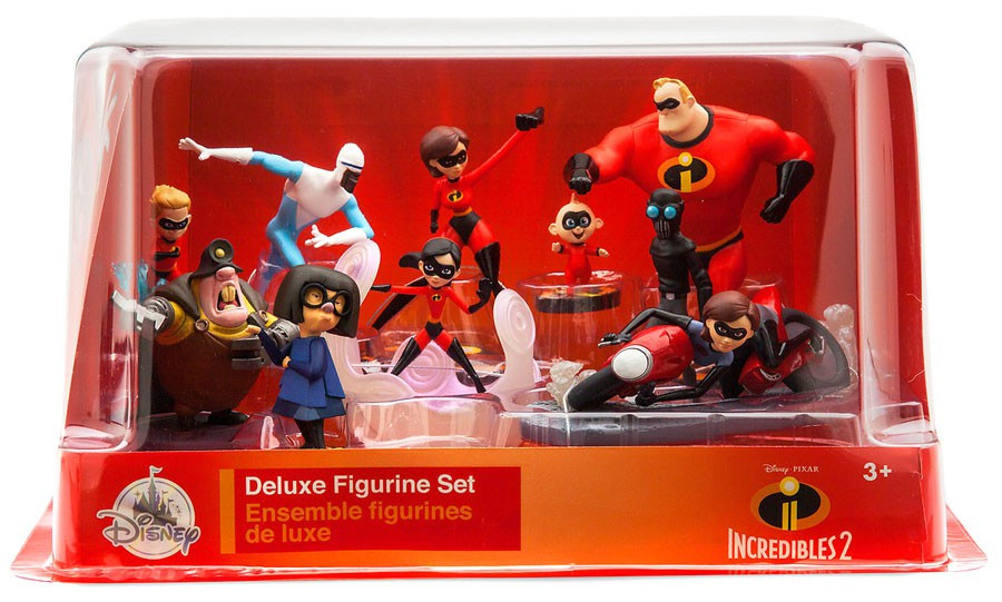 Disney Pixar Incredibles 2 Exclusive 10-Piece Deluxe PVC Figure