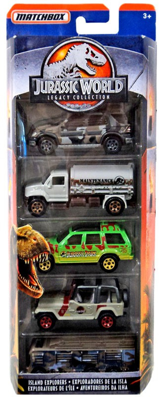 jurassic world matchbox cars