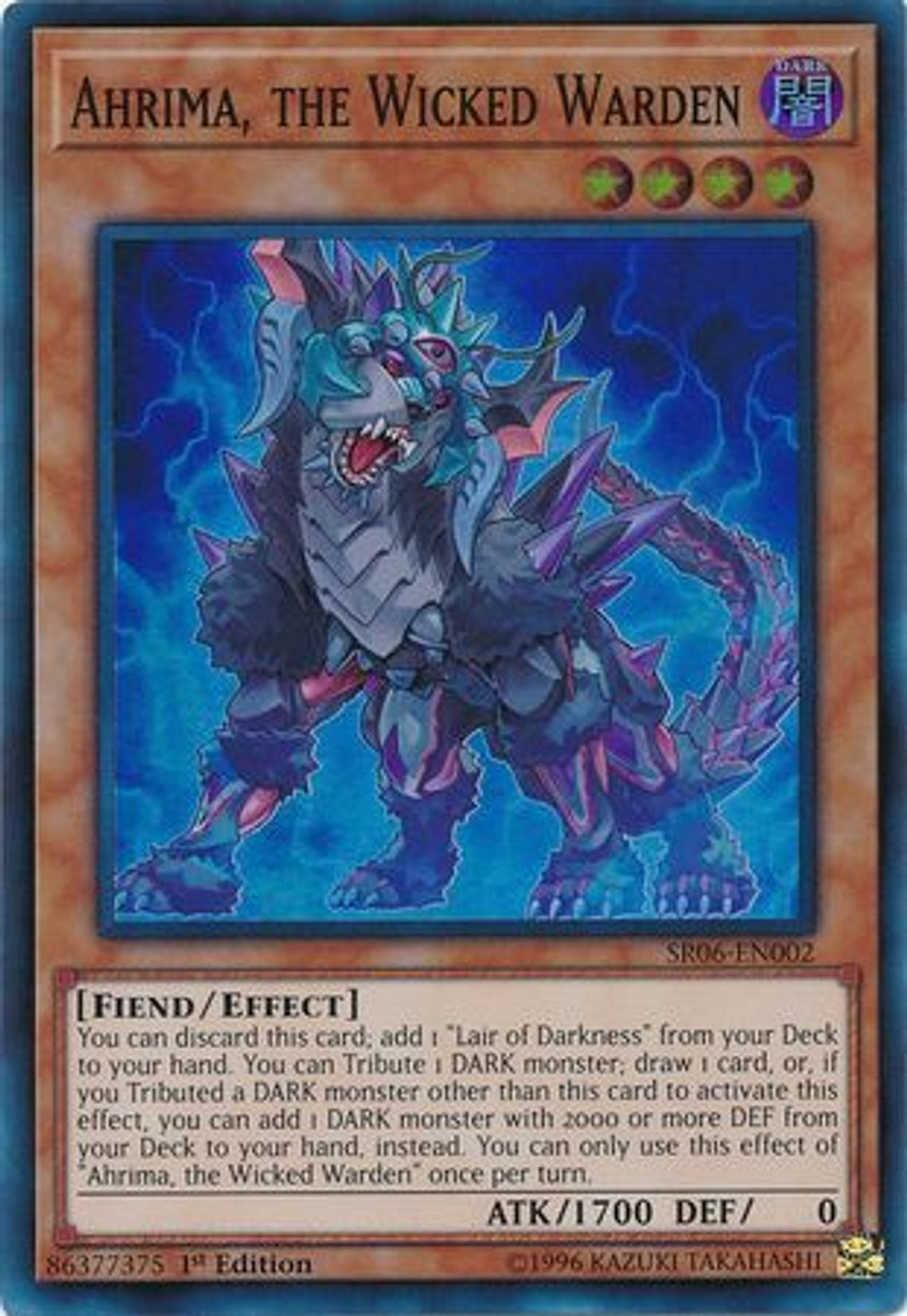 Yugioh Lair Of Darkness Structure Deck Single Card Super Rare Ahrima The Wicked Warden Sr06 En002 Toywiz Decks, tips, effect and rulings. konami