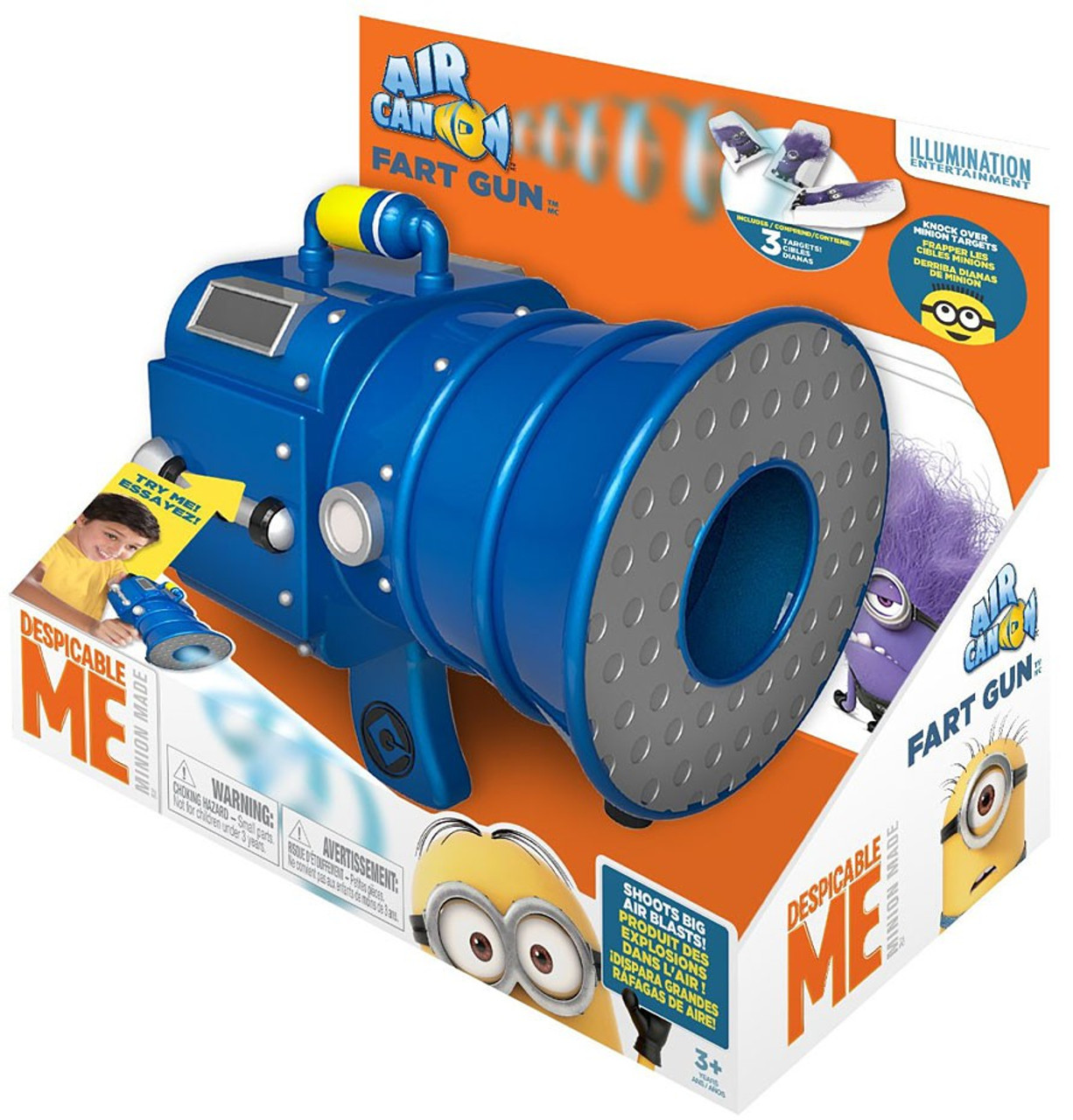 Despicable Me Minions Minions Fart Gun Air Cannon Roleplay Toy Damaged Package Tech4kids Toywiz - sonic blast cannon roblox