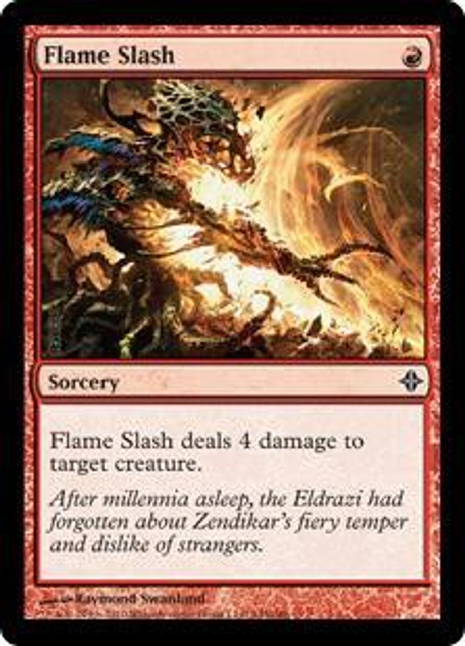 Magic The Gathering Rise Of The Eldrazi Single Card Common Flame Slash 145 Foil Toywiz - rmr hacking roblox