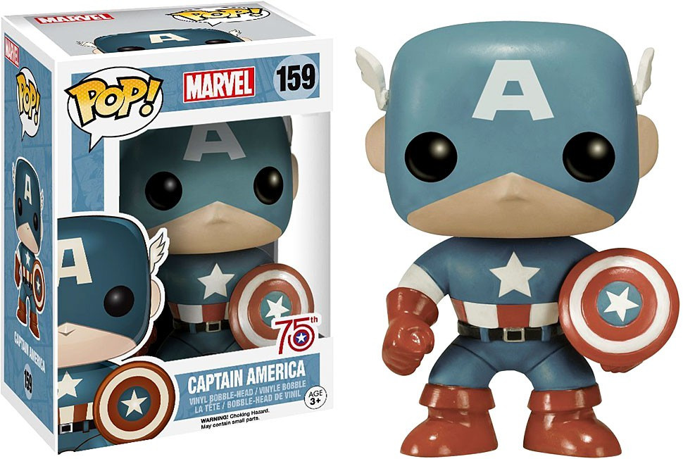 Funko Marvel POP Marvel Captain America Exclusive Vinyl Bobble