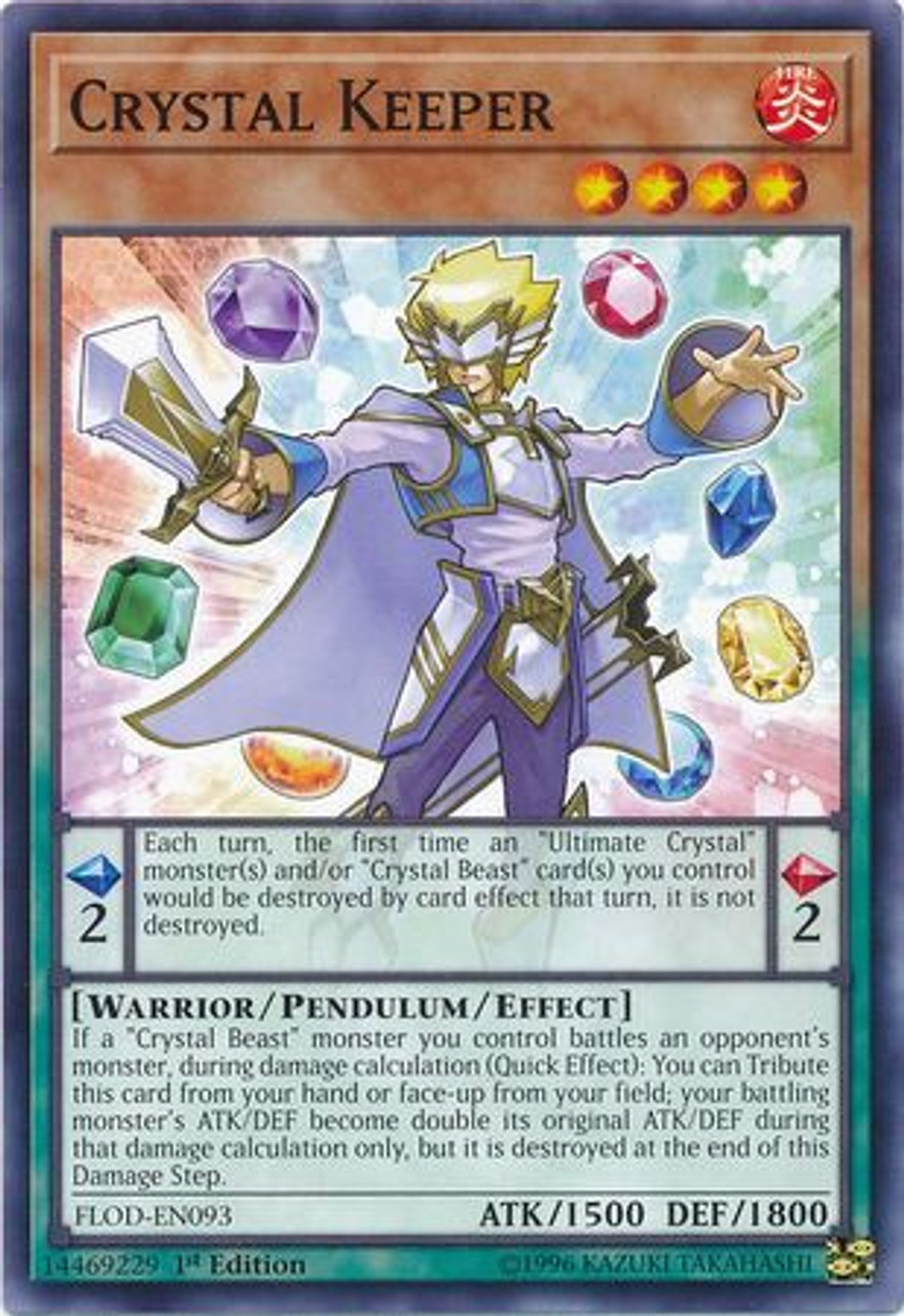 Yugioh Flames Of Destruction Single Card Common Crystal Keeper Flod En093 Toywiz - crystal sword not a gear roblox