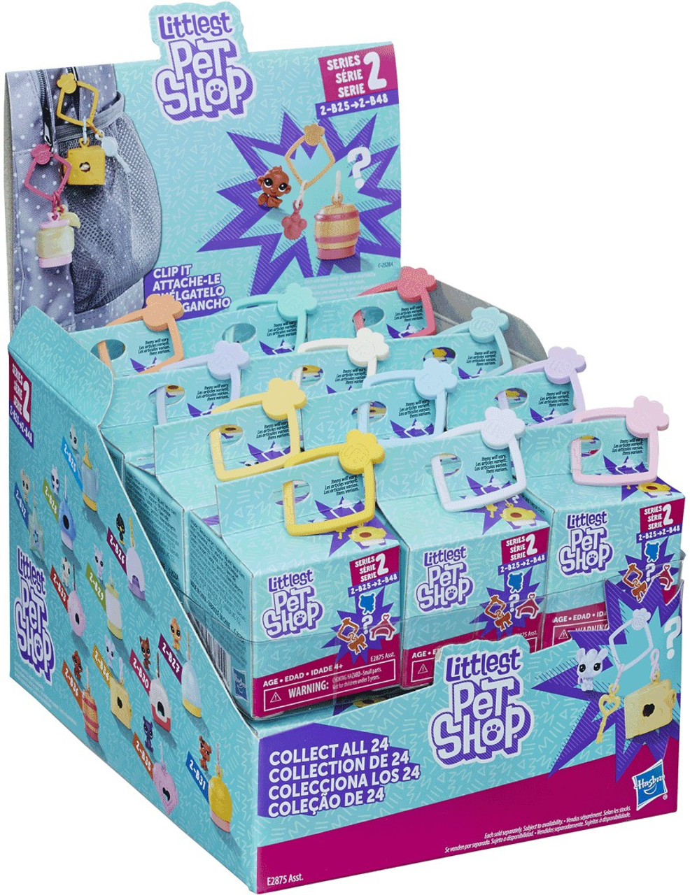 Littlest Pet Shop Clip It Series 2 Mystery Box 24 Packs 2 B25 Thru 2 B48 Hasbro Toywiz - roblox series 6 mystery box 24 packs walmart com walmart com