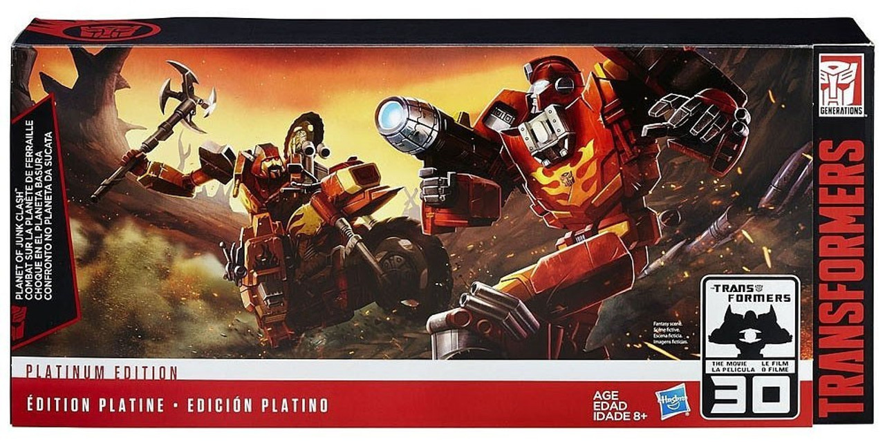 transformers generations platinum edition planet of junk clash
