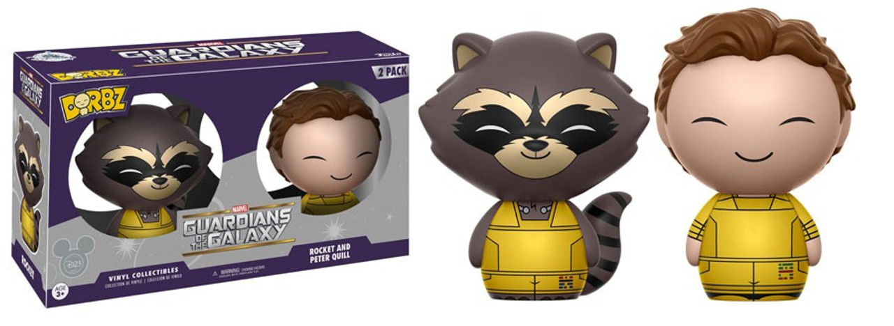 Funko Marvel Guardians Of The Galaxy Dorbz Rocket Peter Quill Exclusive 3 Vinyl Figure Toywiz - dragon ball galaxy roblox roblox zombie rush