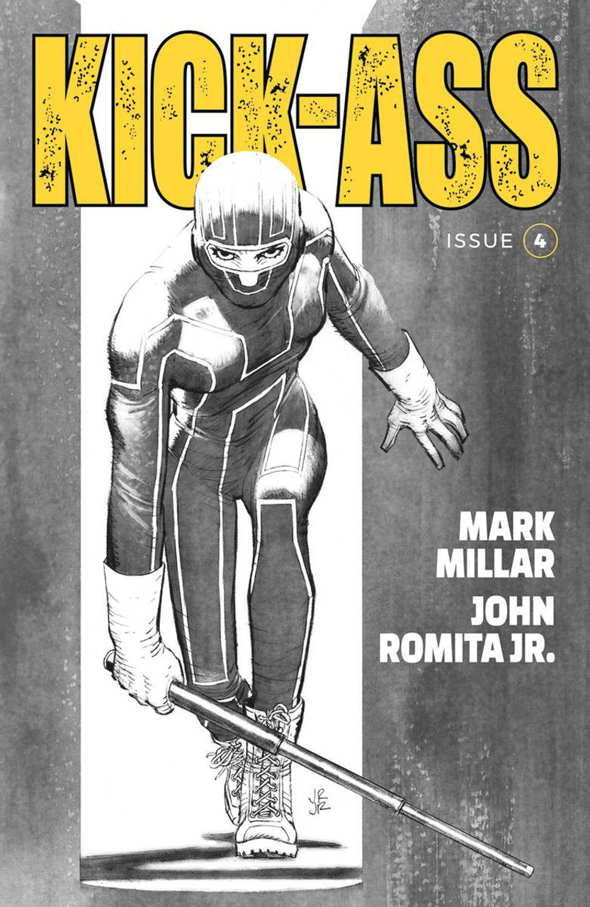 Image Comics Kick Ass Comic Book 4 Cover B Black White Romita Jr Toywiz - kick ass mask roblox