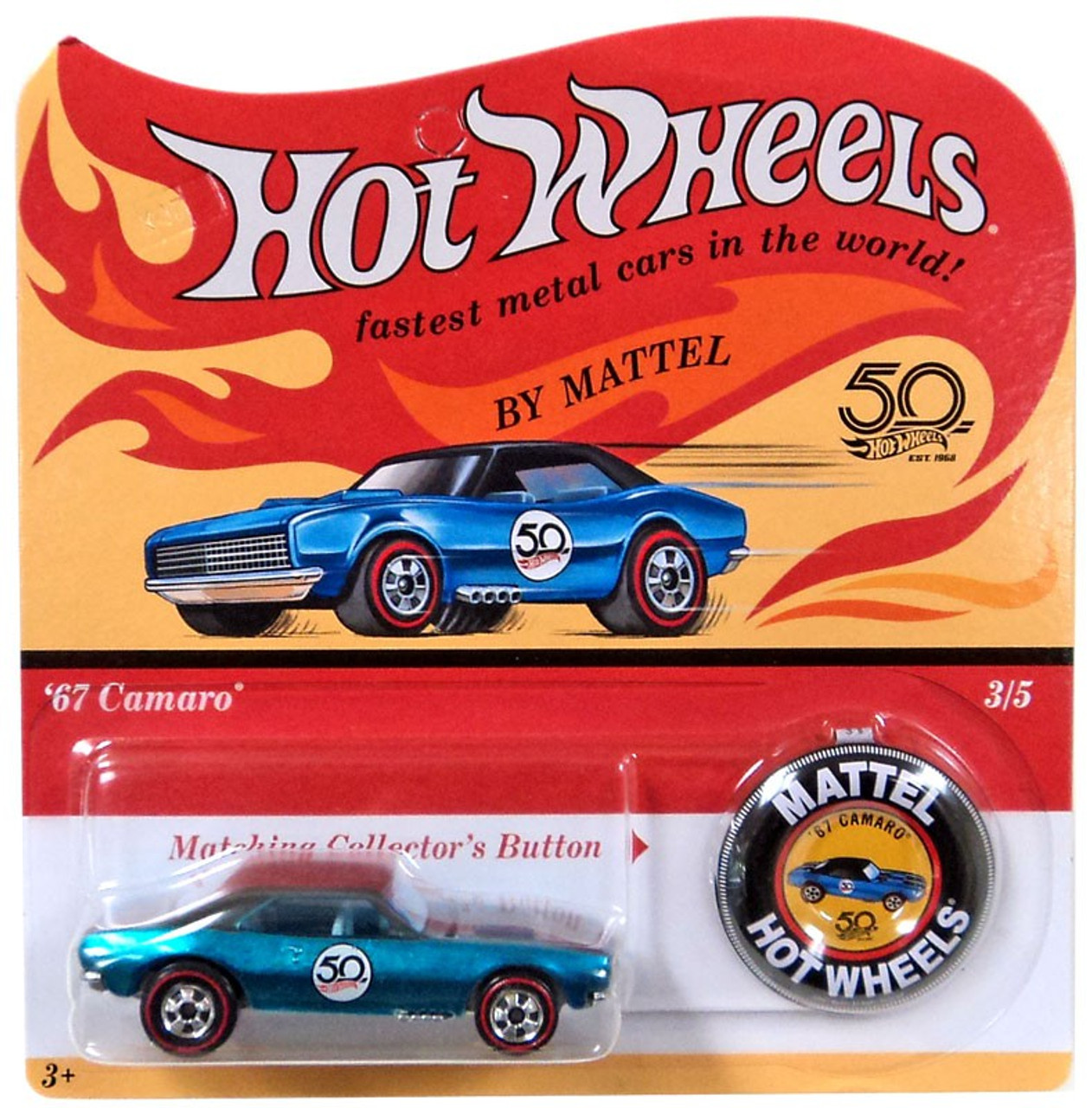 67 camaro hot wheels 50th anniversary