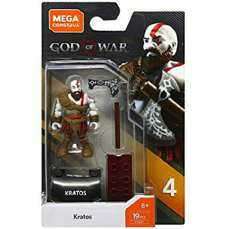 God of War Heroes Series 4 Kratos Mini Figure Mega Construx ToyWiz