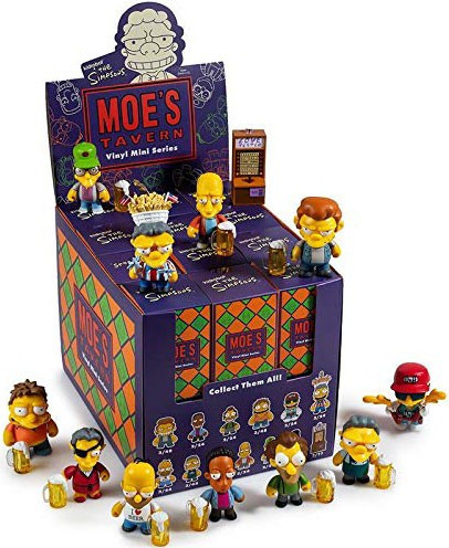 The Simpsons Vinyl Mini Figure Moes Tavern 3 Mystery Box 24 Packs
