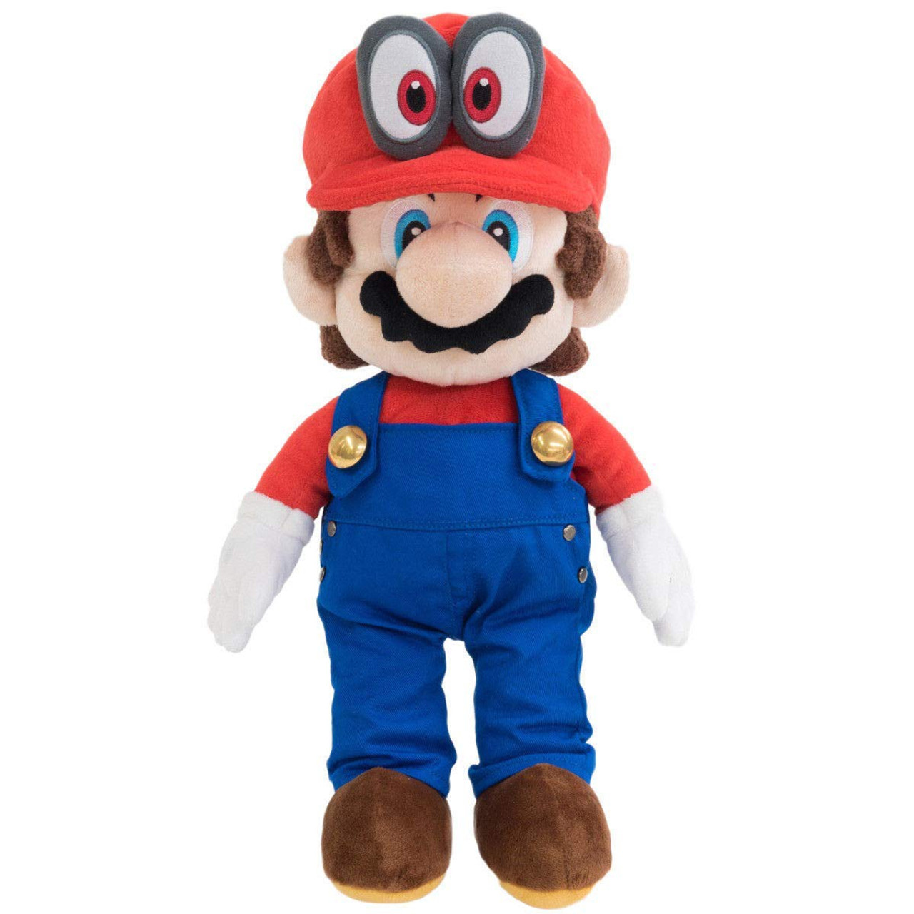 Super Mario Bros Mario Odyssey 16 Plush Removable Hat San Ei Toywiz - handmade plush roblox guest toy with removable hat