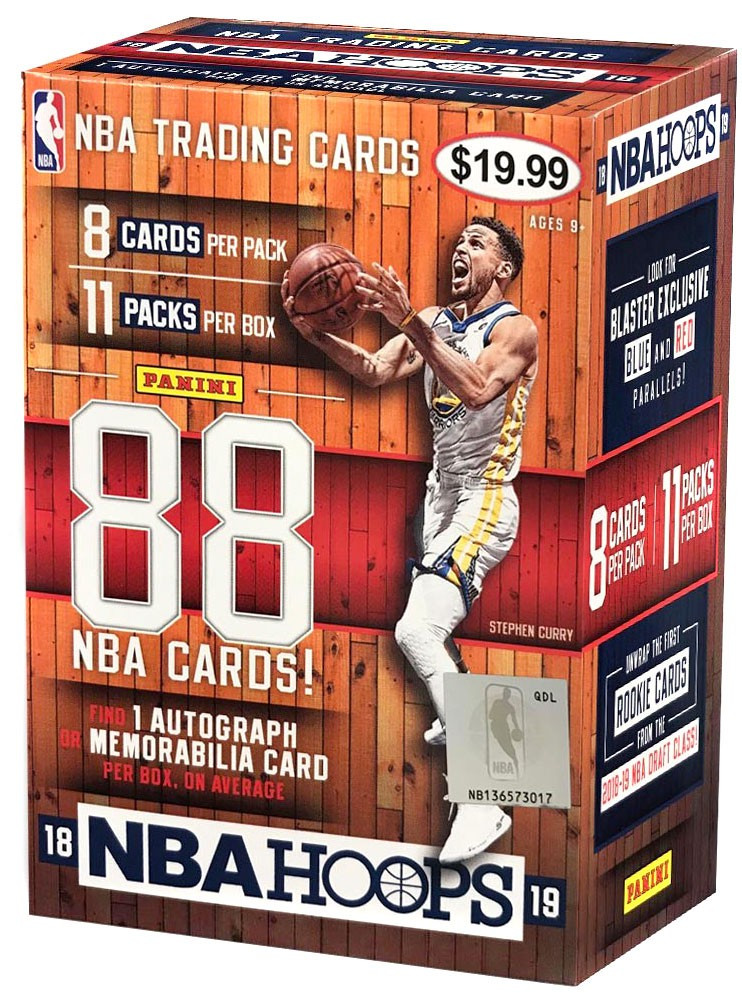 NBA Panini 2018-19 Hoops Basketball Trading Card BLASTER Box 11