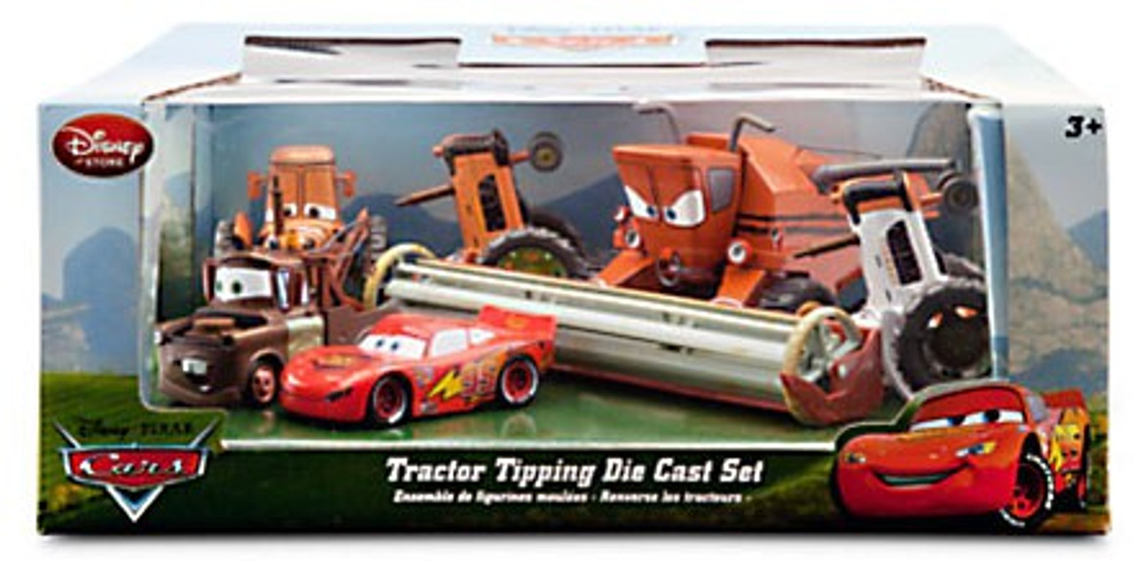 Disney Pixar Cars Tractor Tipping Exclusive 148 Diecast Car Set Damaged Package Toywiz - roblox tractor tipping