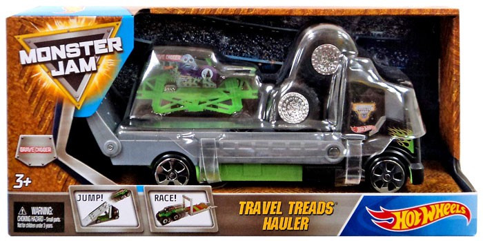 monster jam travel treads hauler