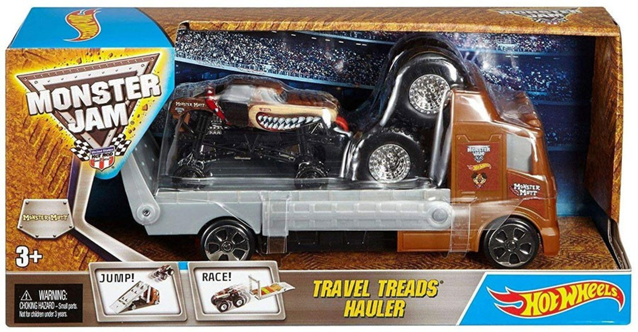 monster jam travel treads hauler