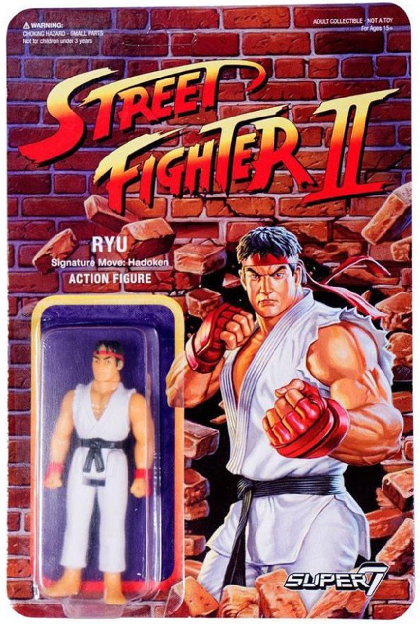 Reaction Street Fighter Ii Ryu Action Figure Super7 Toywiz - ryu walk 1 roblox