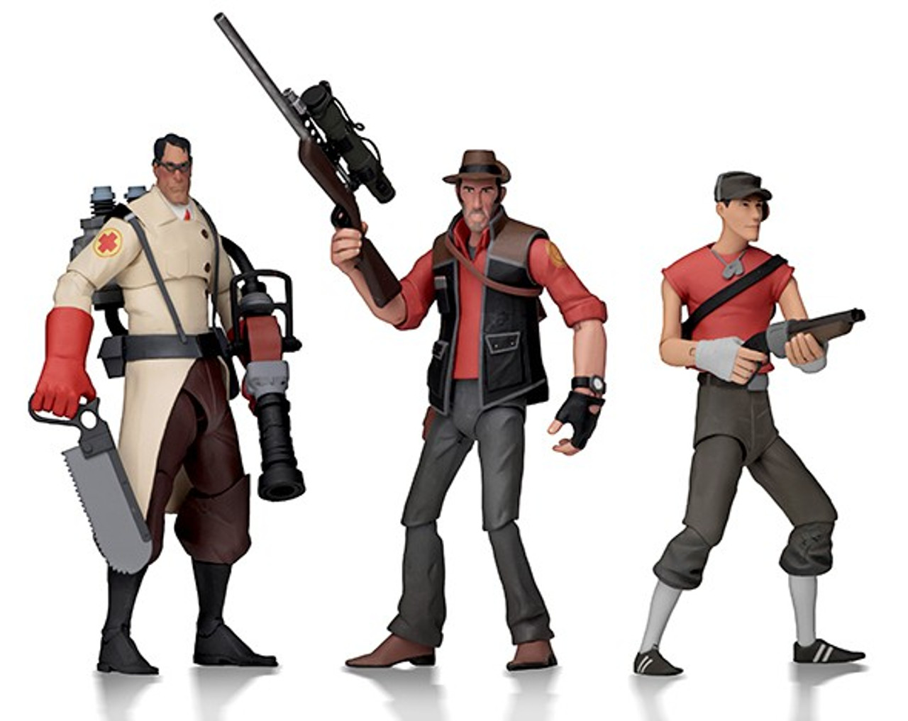 Neca Team Fortress 2 Set Of 3 Medic Sniper Red Series 4 7 Figure Scout Gamersjo Com - tf2 sniper 2 roblox