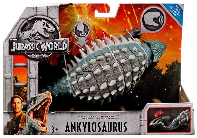 Jurassic World Fallen Kingdom Roarivores Ankylosaurus Action Figure
