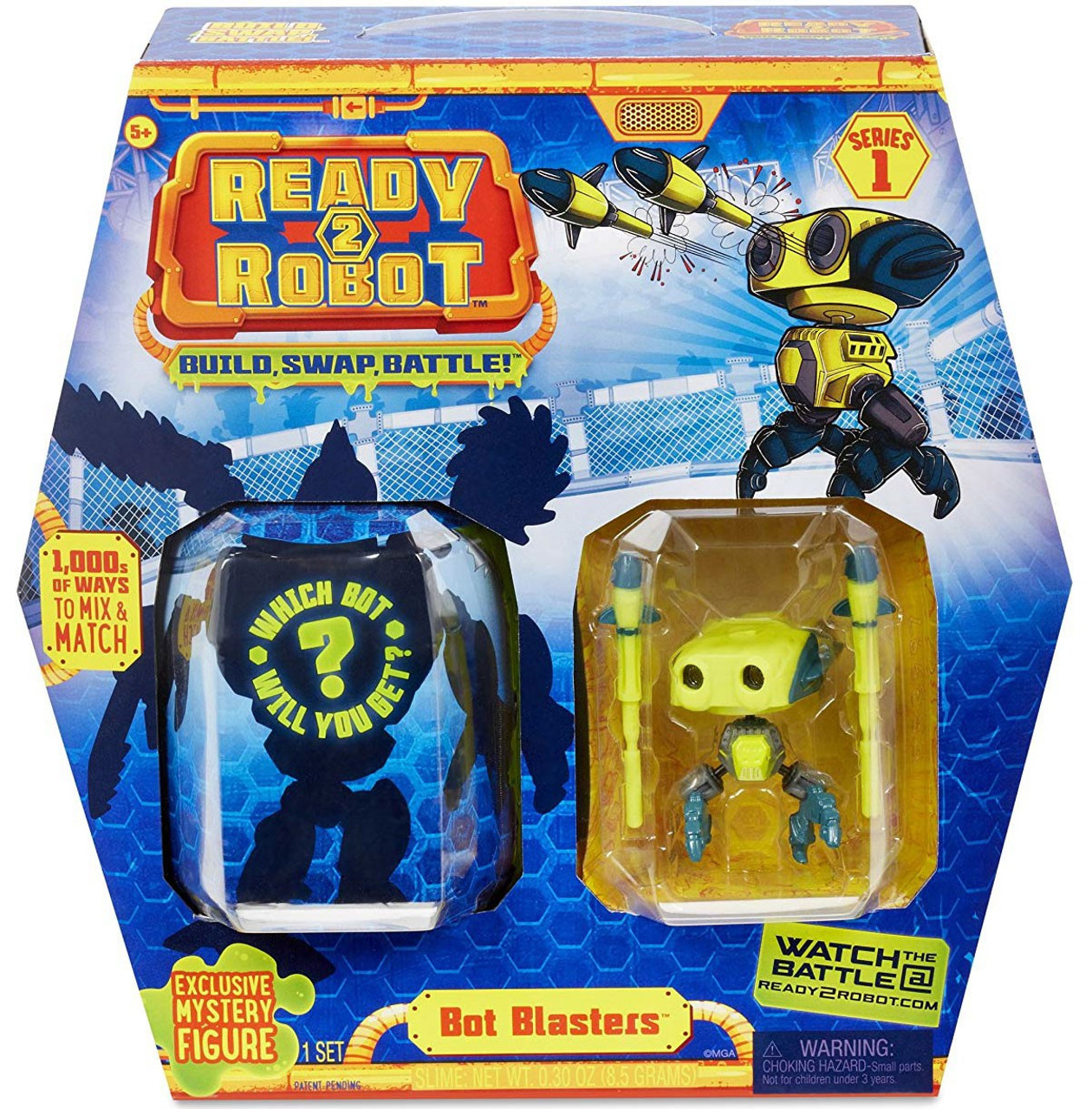 Ready2robot Bot Blaster Series 1 Style 4 Starter Pack Mga Entertainment Toywiz - blue team spy bot roblox