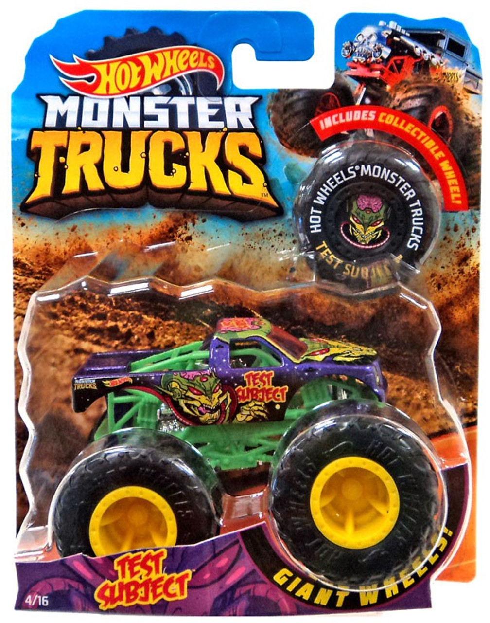 hot wheels monster trucks test subject