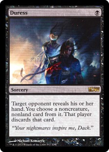 duress mtg card That player discards that card Magic The Gathering Assorted Promo