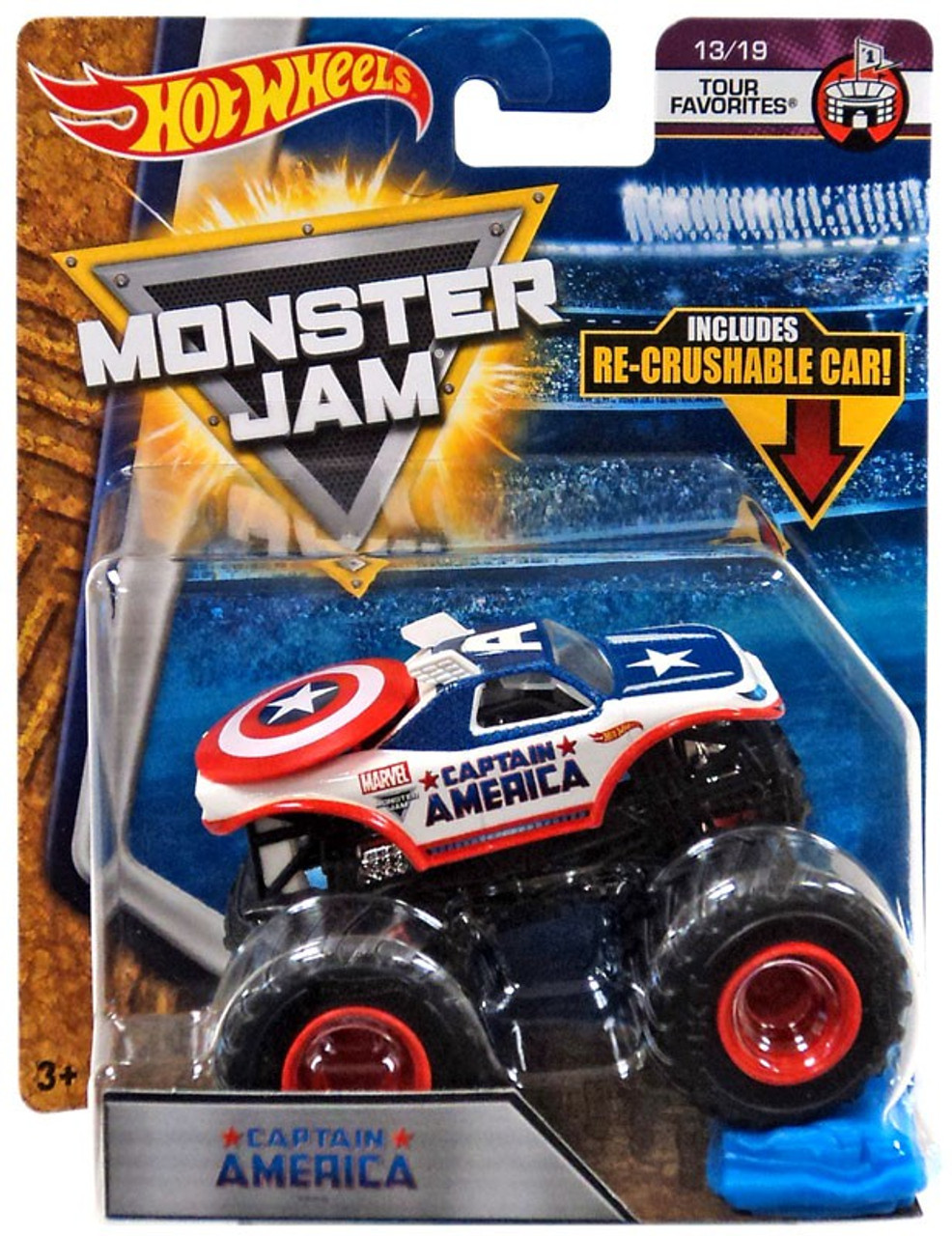 captain america monster truck toy