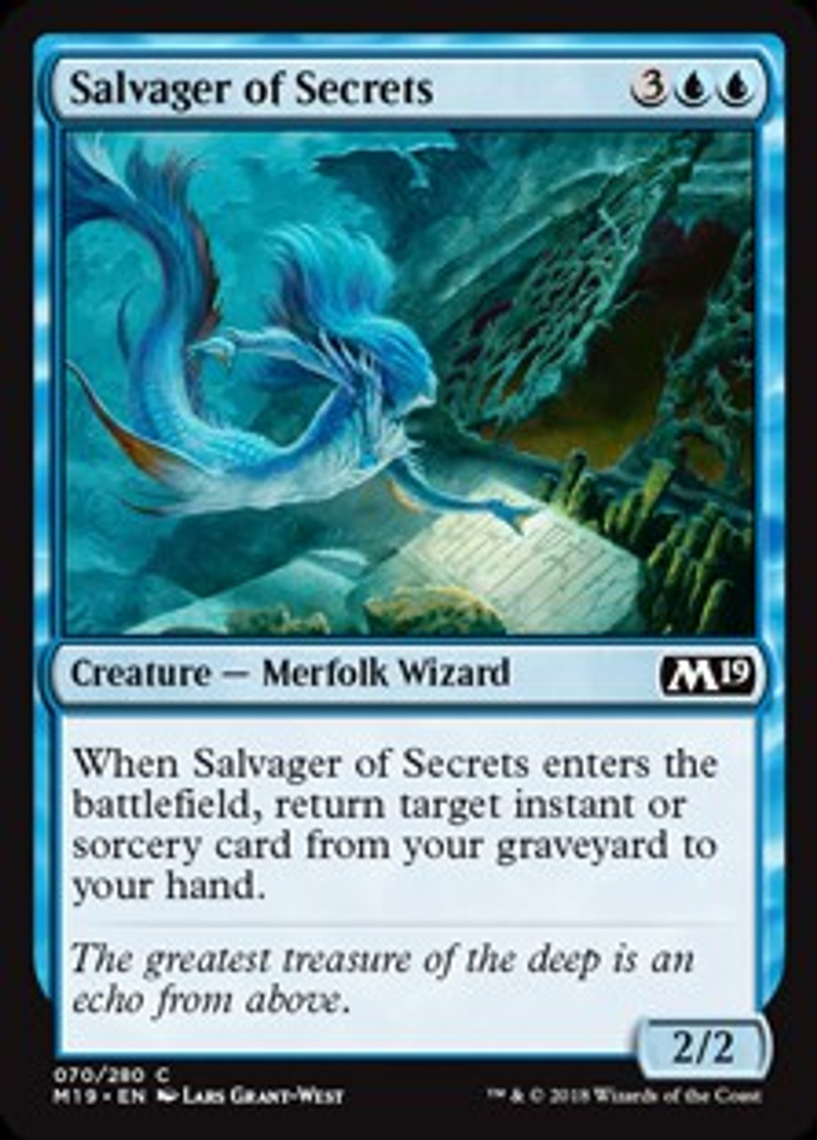 Magic The Gathering 2019 Core Set Single Card Common Salvager Of Secrets 70 Toywiz - secrets in assassin roblox november 2019