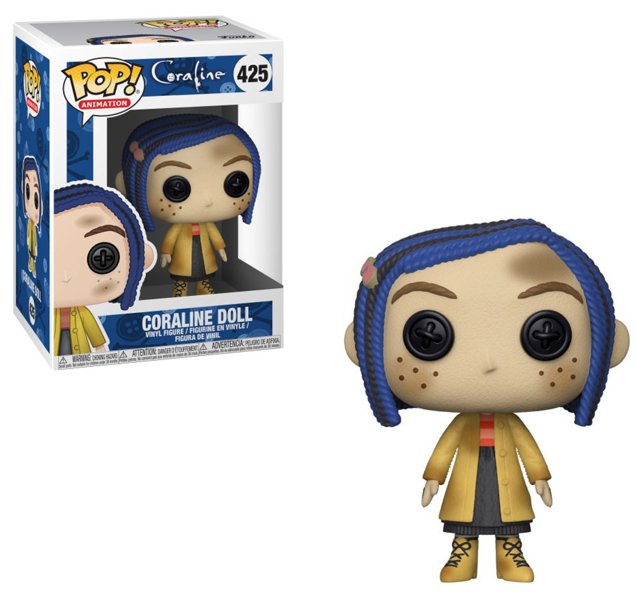 coraline with cat funko pop