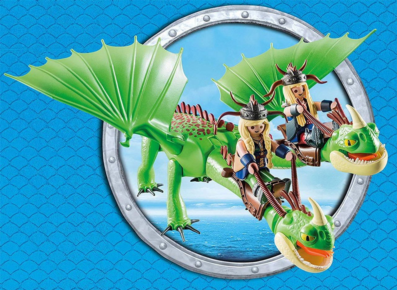 Playmobil Dragons How to Train Your Dragon Ruffnut Tuffnut with Barf