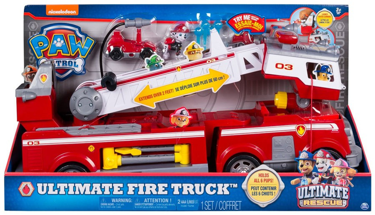 paw patrol ultimate rescue fire truck extendable 0.6 m ladder