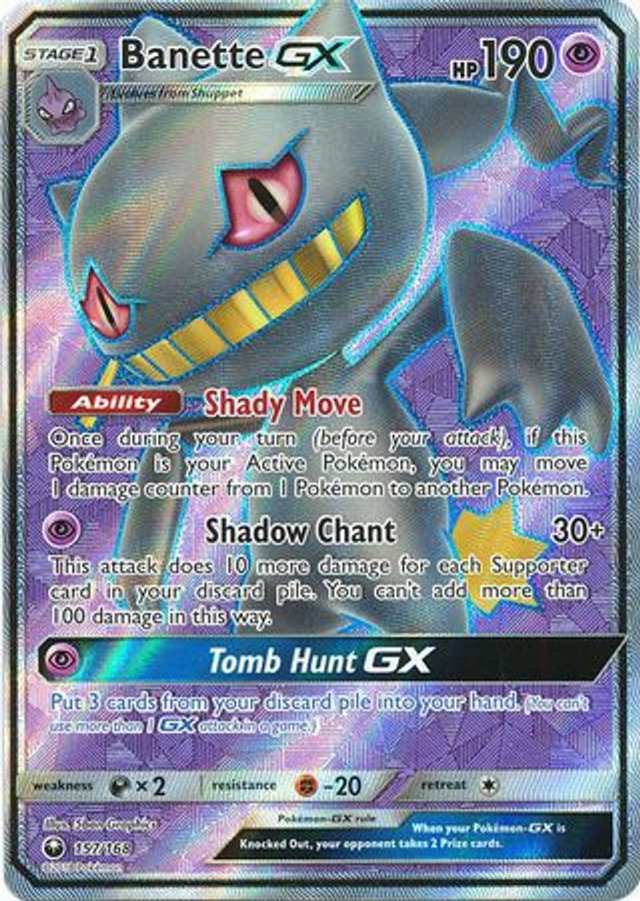 Pokemon Trading Card Game Celestial Storm Ultra Rare Full Art Banette Gx 157