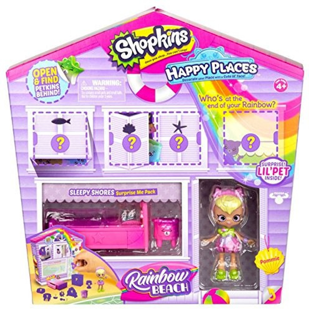 shopkins rainbow beach convertible