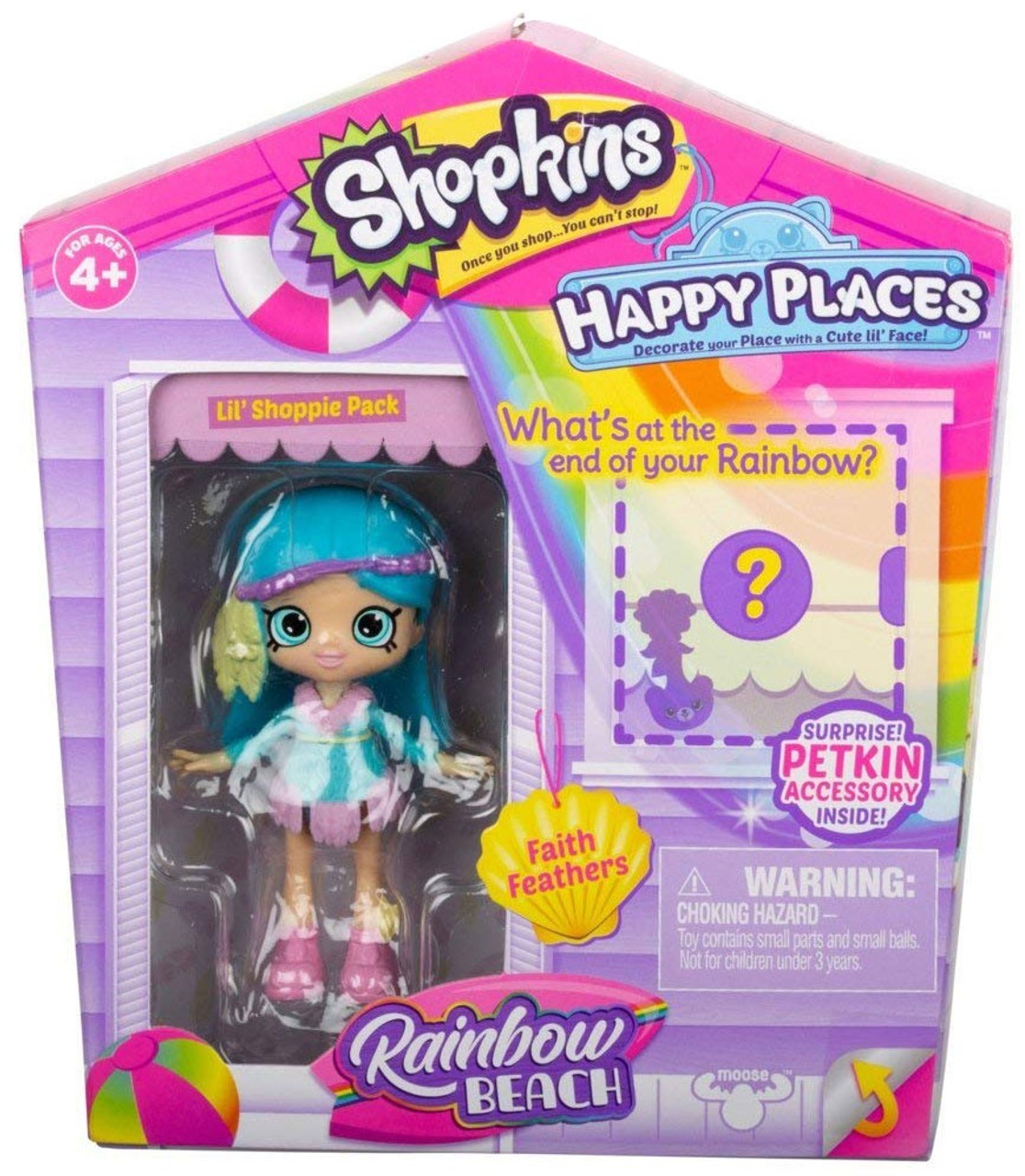 shopkins happy places rainbow beach convertible playset