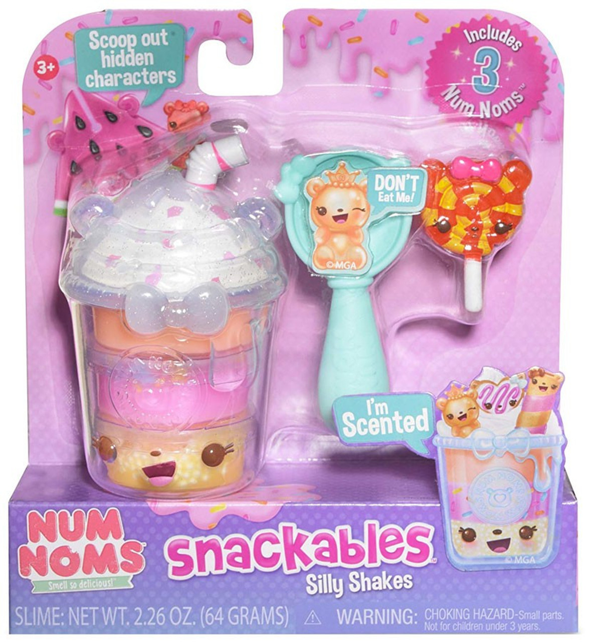 num nom snackables silly shakes