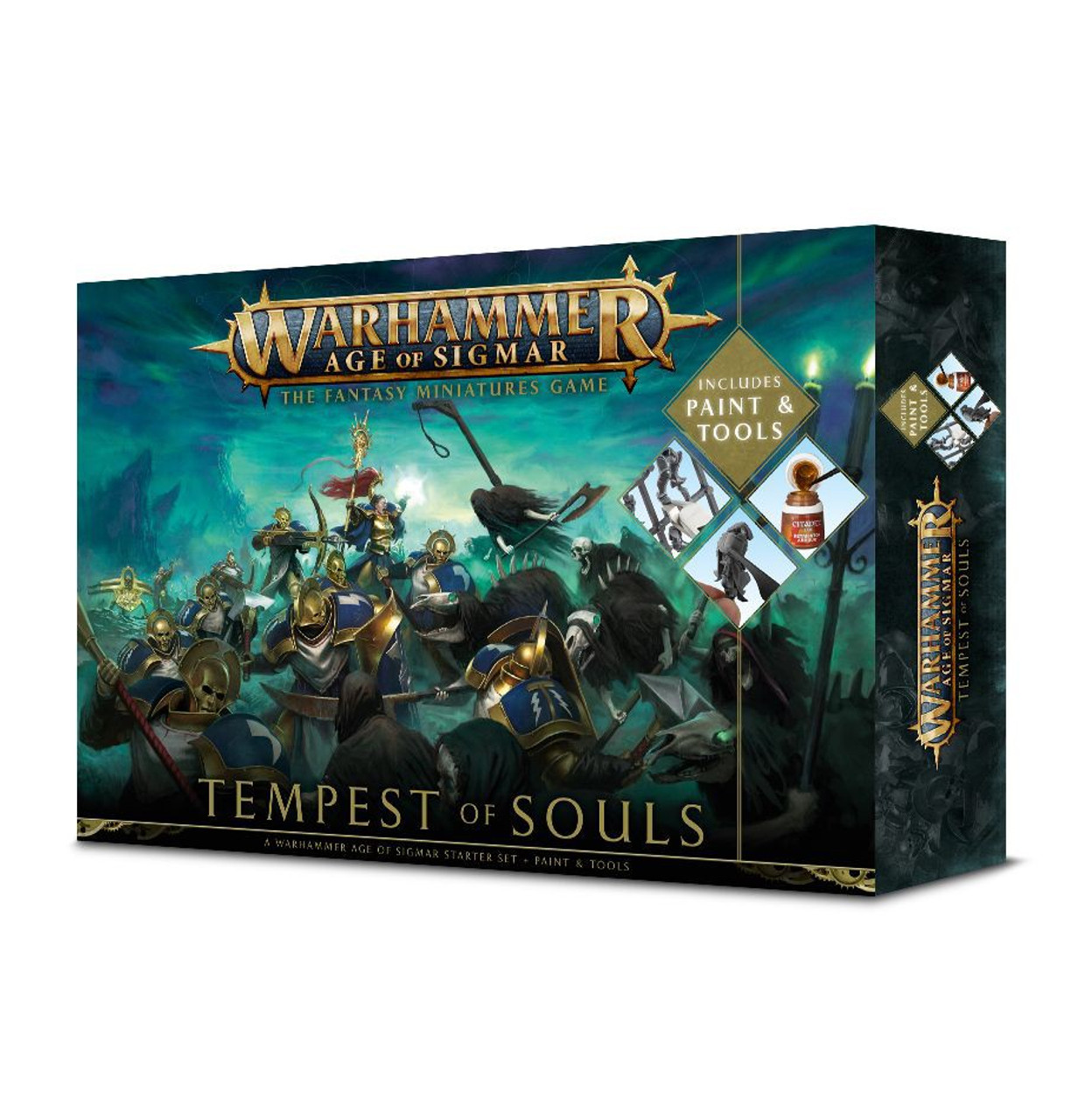 warhammer age of sigmar paints & tools set