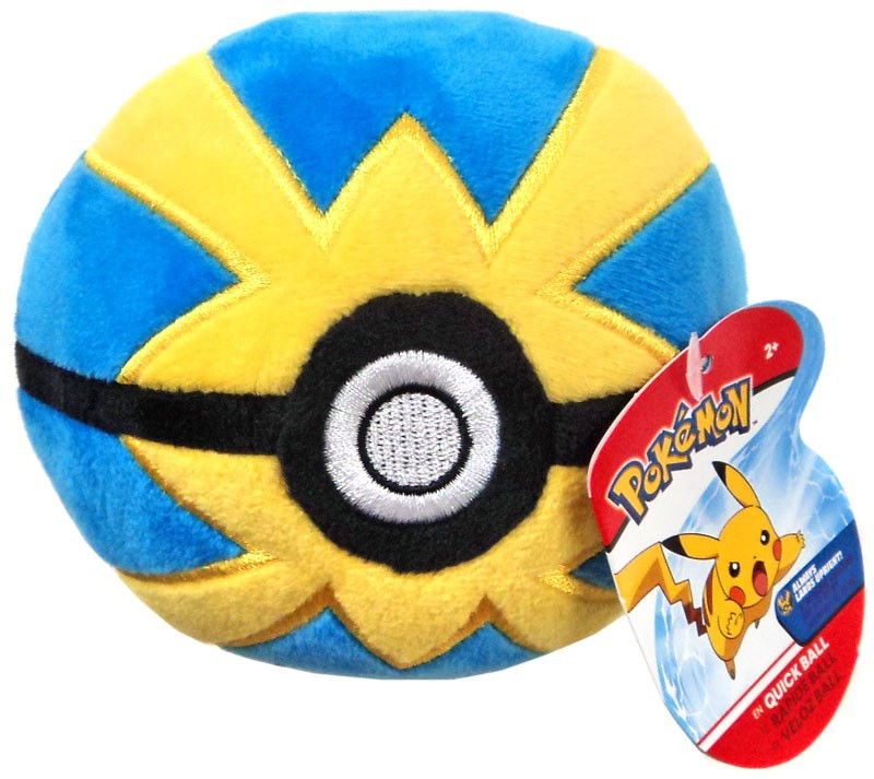 Pokemon Pokeball Quick Ball 5 Plush Wicked Cool Toys ToyWiz