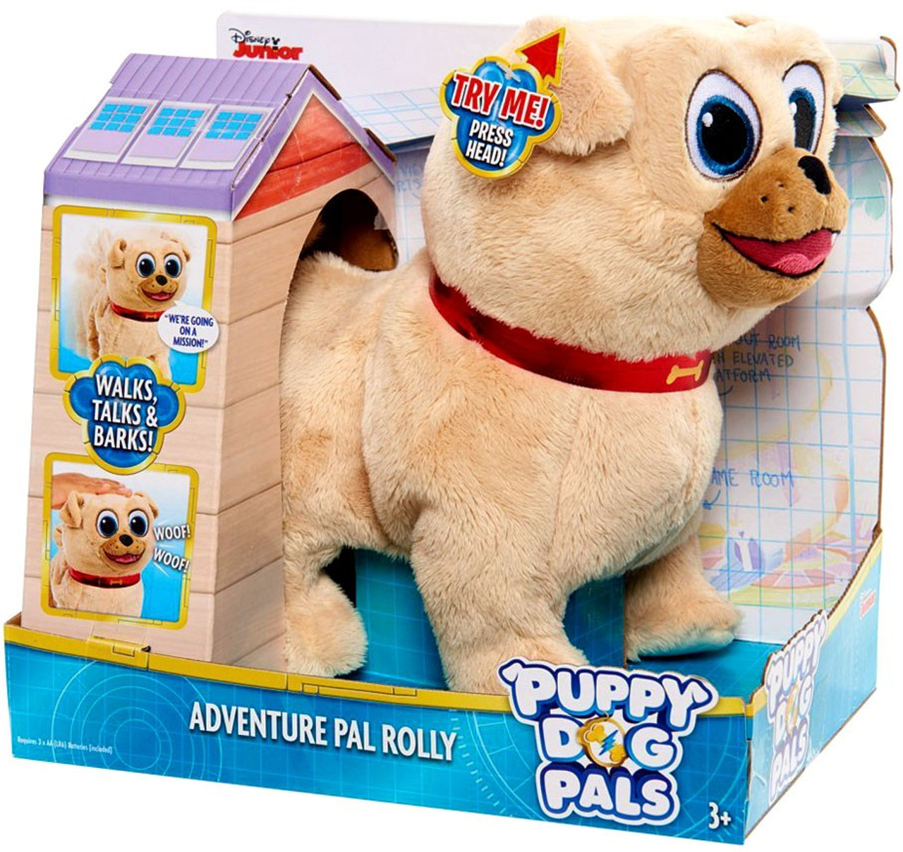 puppy dog pals talking plush