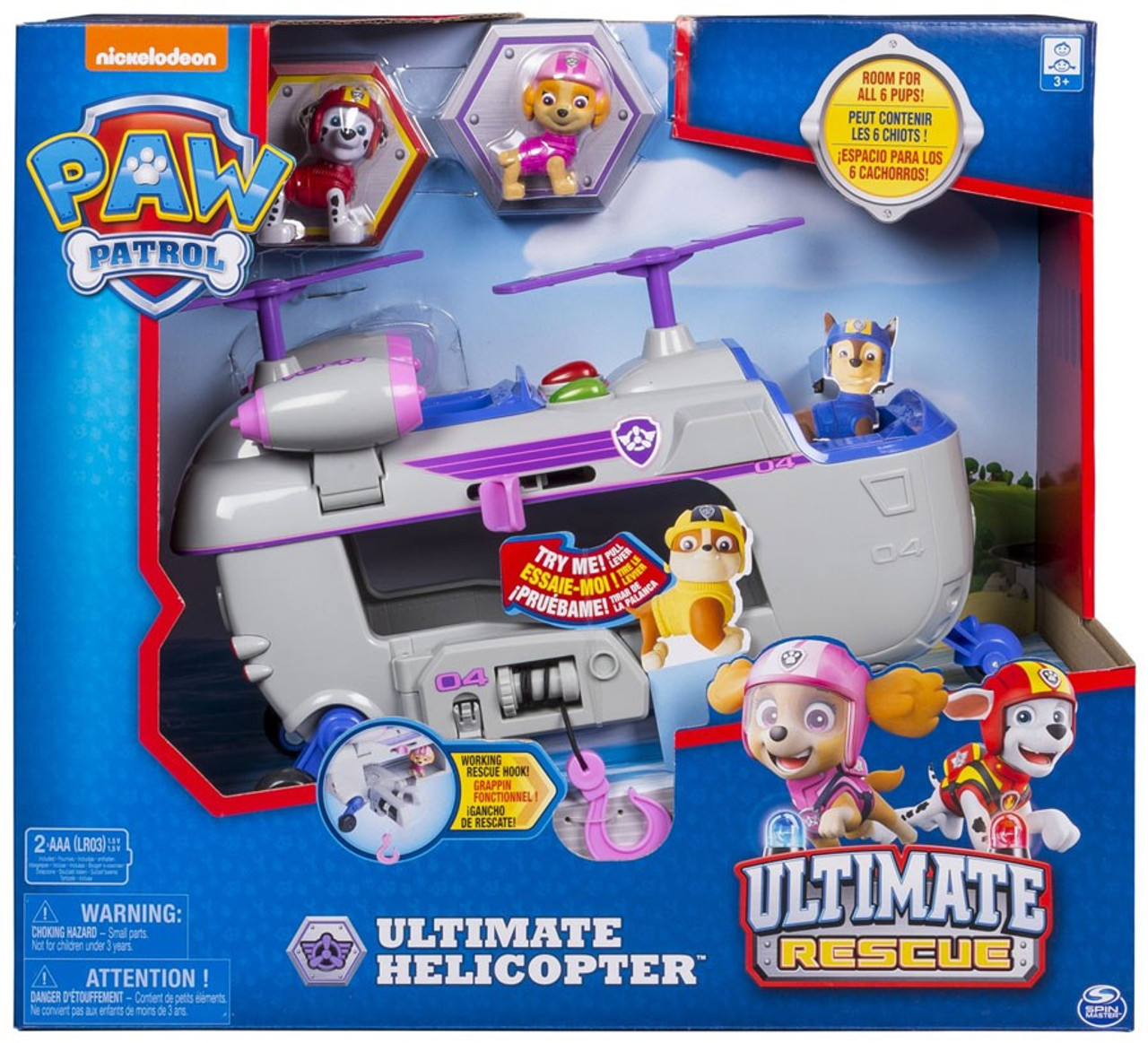 paw patrol ultimate rescue ultimate helicopter vehicle playset