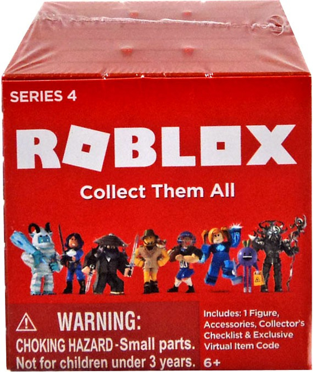Roblox Series 4 Mystery Pack Brick Cube 1 Random Figure Virtual Item Code Jazwares Toywiz - roblox figure codes