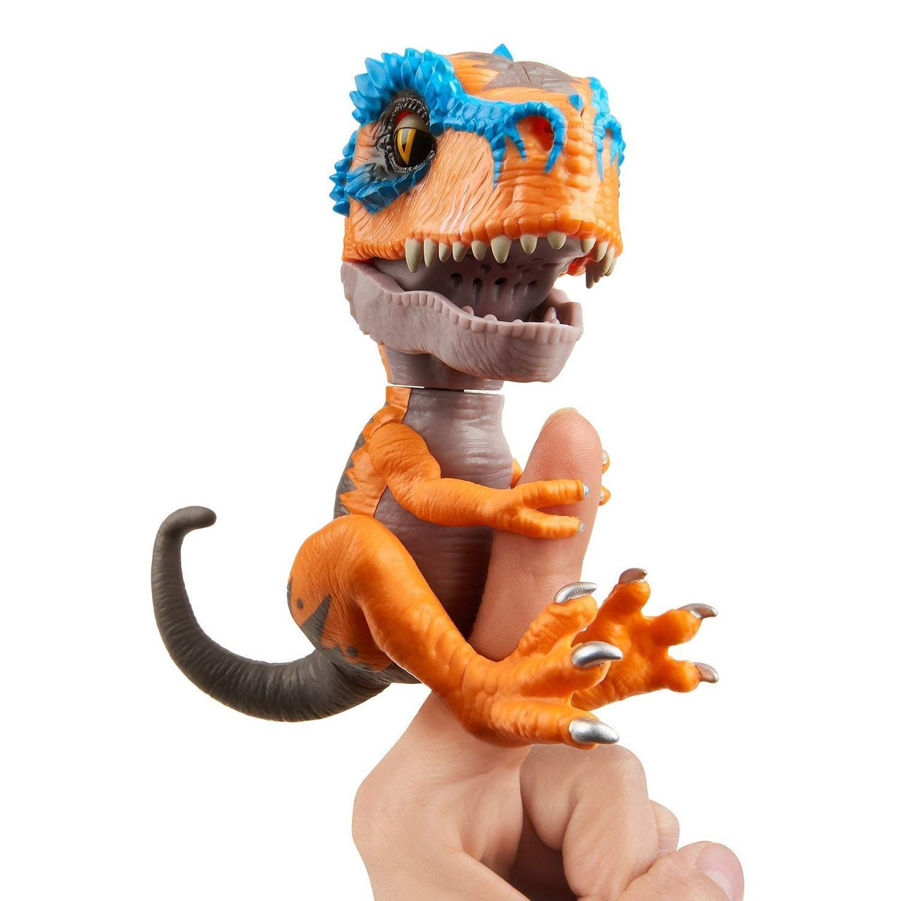 Fingerlings Untamed Dinosaur Scratch the TRex Figure Orange Blue