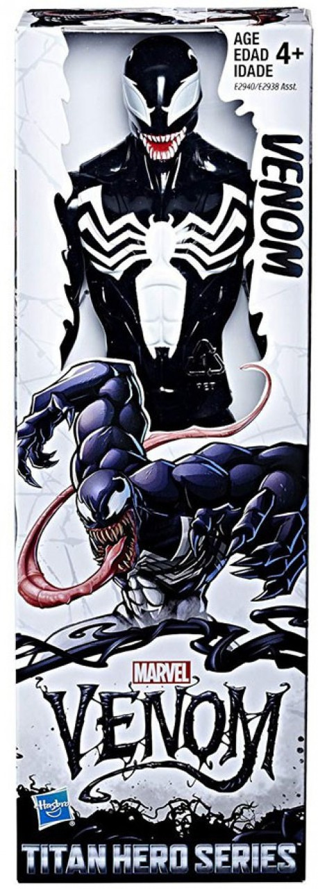 Marvel Venom Titan Hero Series Venom 12 Action Figure Hasbro - ToyWiz