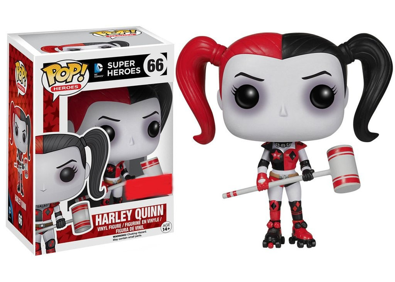 harley quinn pink and white funko pop