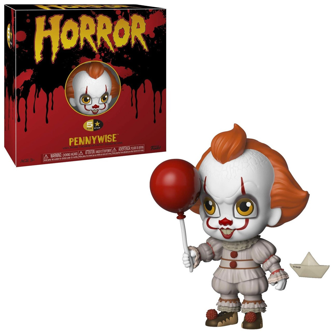 Funko Horror It Movie 2017 Funko 5 Star Pennywise Vinyl Figure Toywiz - pennywise 2017 roblox