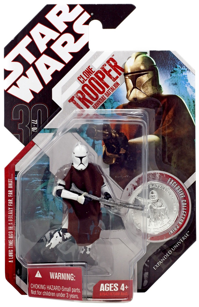 Star Wars Expanded Universe 30th Anniversary 2007 Wave 8 Clone Trooper 3 75 Action Figure 50 Hawkbat Battalion Hasbro Toys Toywiz - 442nd siege battalion roblox