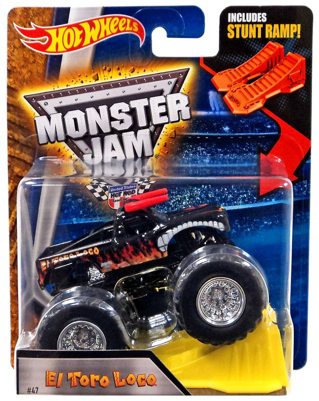Hot Wheels Monster Jam El Toro Loco 164 Die Cast Car Black Stunt