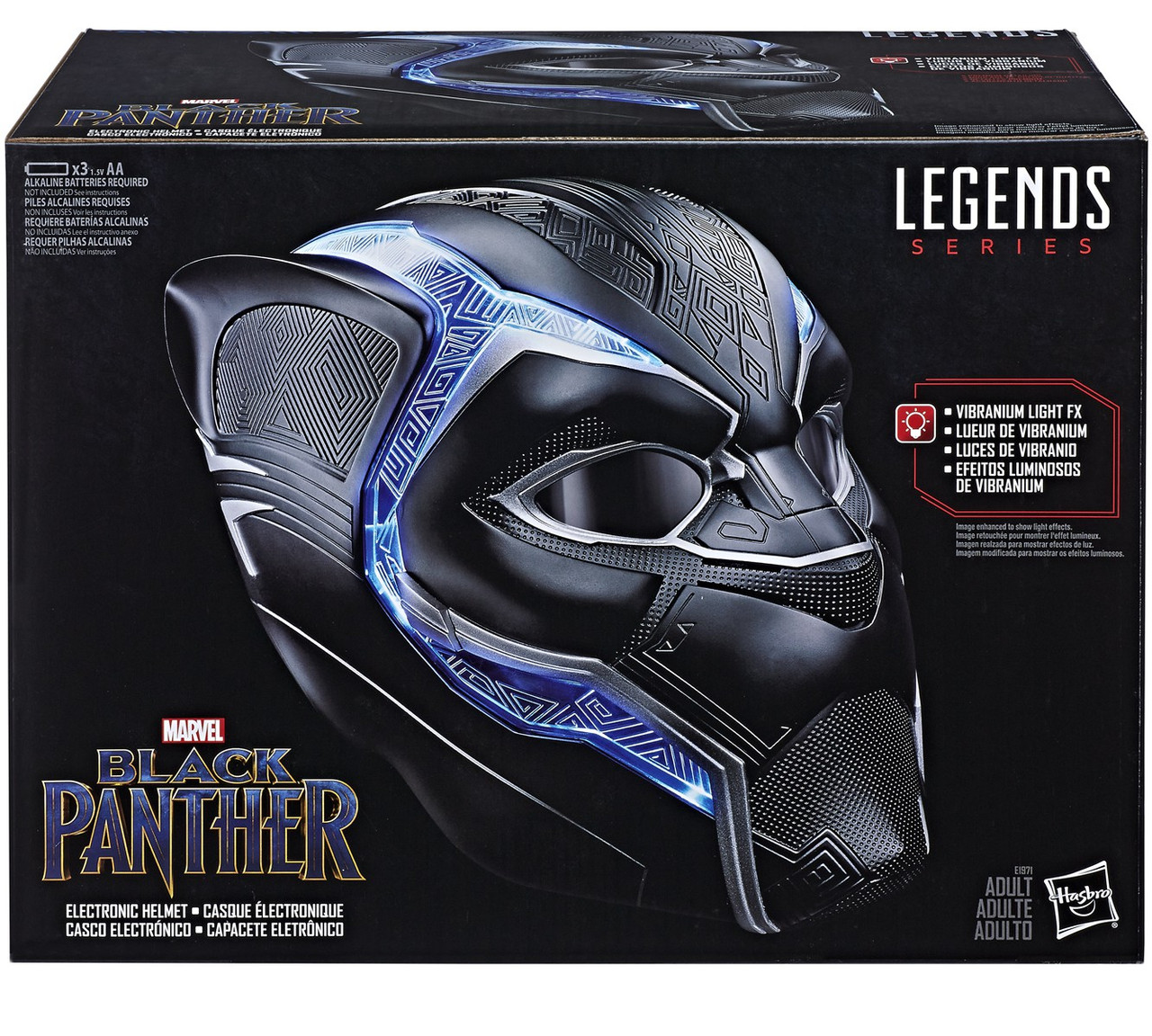 Marvel Black Panther Marvel Legends Black Panther Electronic Helmet ...