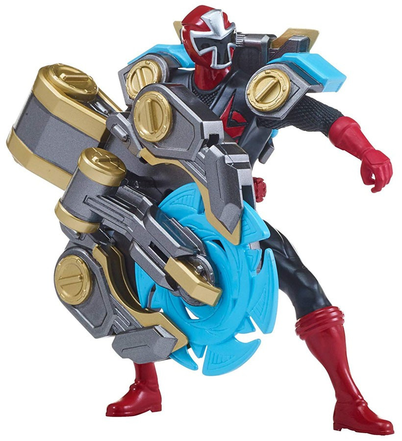 Spinner Power Ranger Power Rangers Super Ninja Steel Red Ranger 5 Action Figure Spin Saw ...