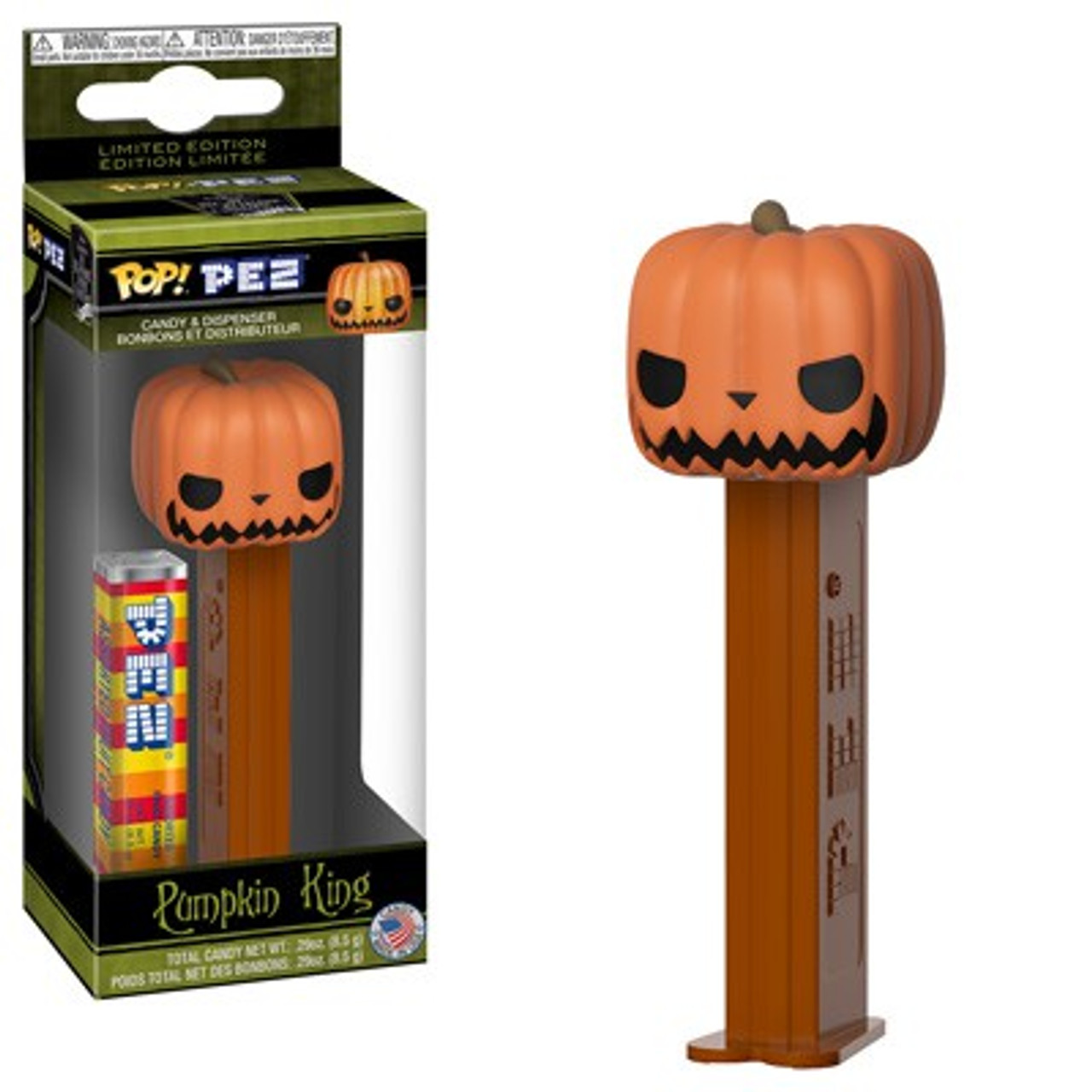 Funko Nightmare Before Christmas Pop Pez Pumpkin King Candy Dispenser Glow In The Dark Toywiz - pumpkin king roblox